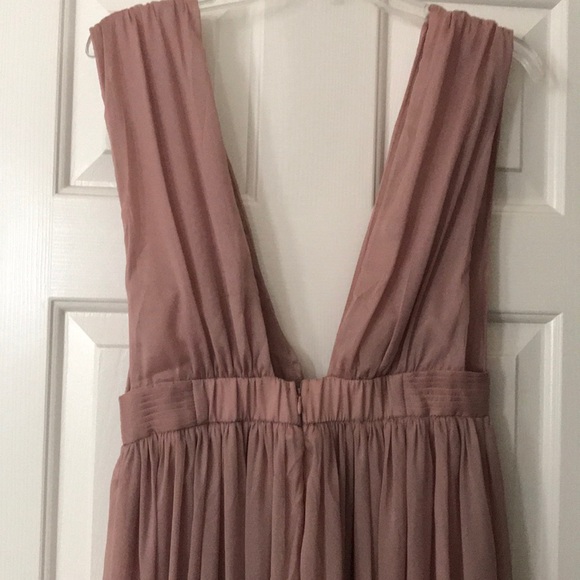Long rose/mauve color formal dress - Picture 3 of 4